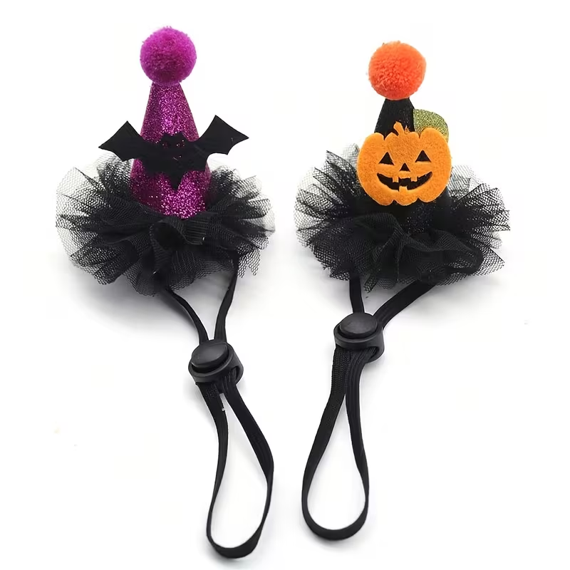 Party Hat Cone - Serre-tête d'Halloween pour animaux de compagnie,