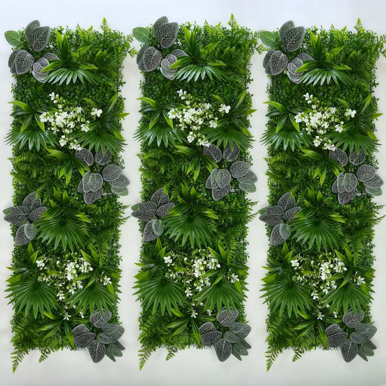 Flower Wall Panel - Panneau de gazon artificiel vert 40*120CM,