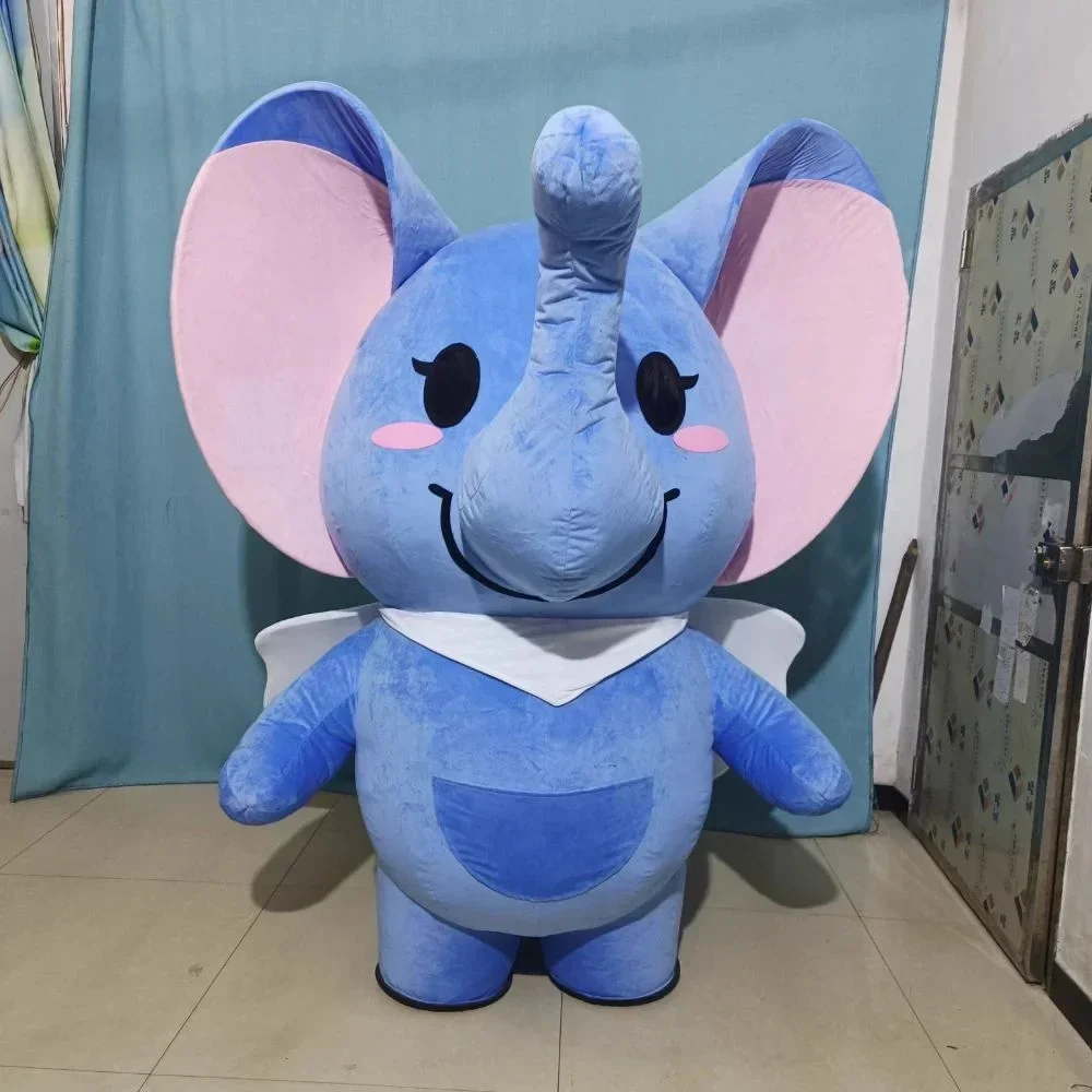 Event & Party Supply - Costume de mascotte d'éléphant gonflable géant,
