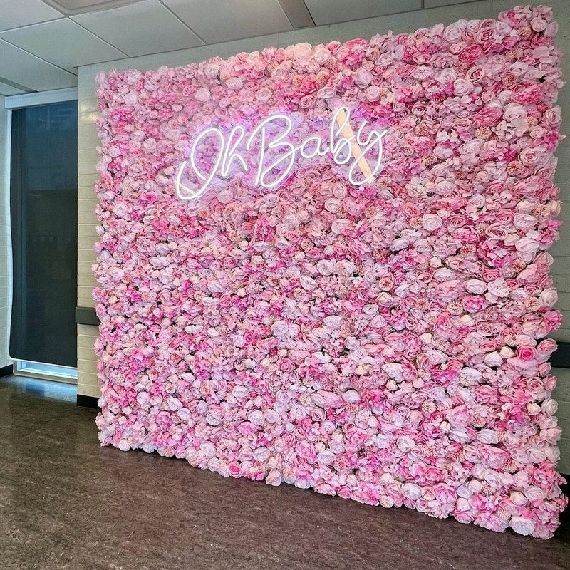 Flower Wall Panel - Panneaux Muraux de Fleurs Artificielles Violettes