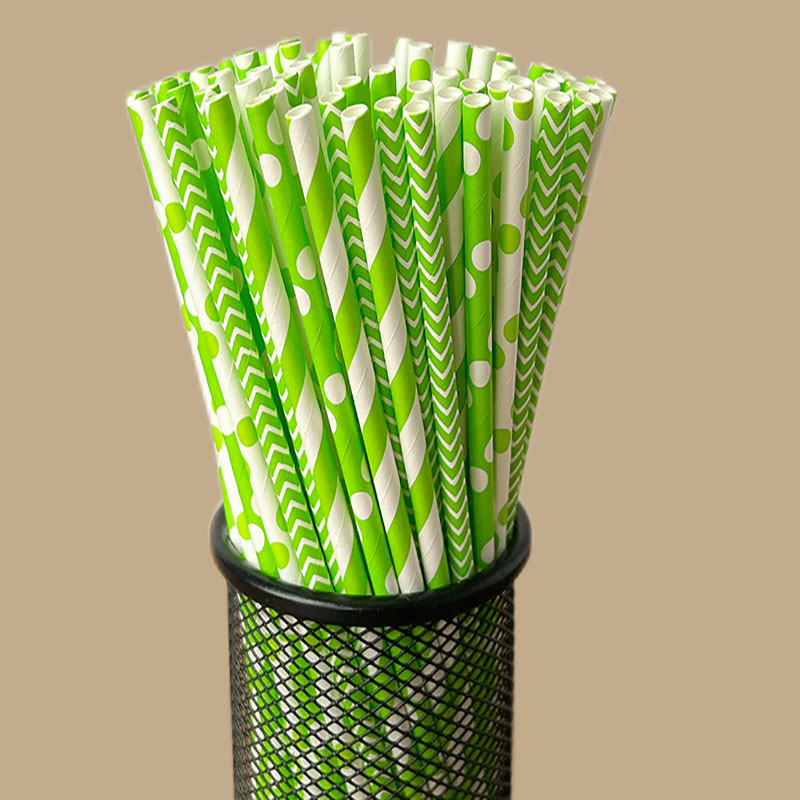 100 pailles en papier rayées b - Paper Straw Color avis et prix