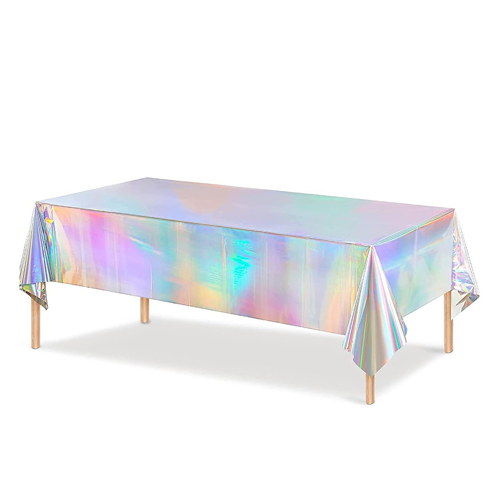 Nappe de fête holographique je - Table Cloth Disposable avis et prix