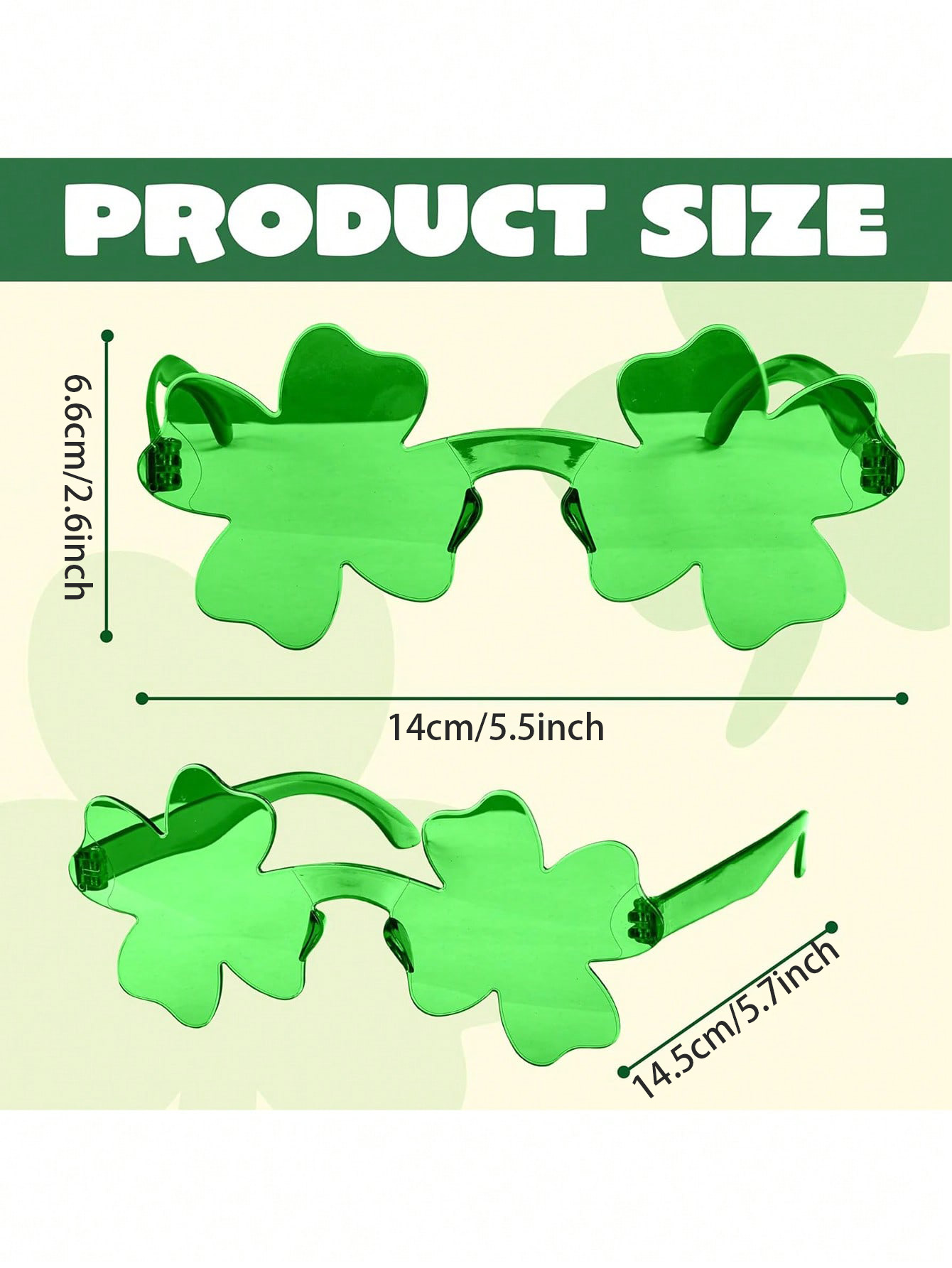 12/6/1 Paire de lunettes trèfl - Event & Party Supply avis et prix