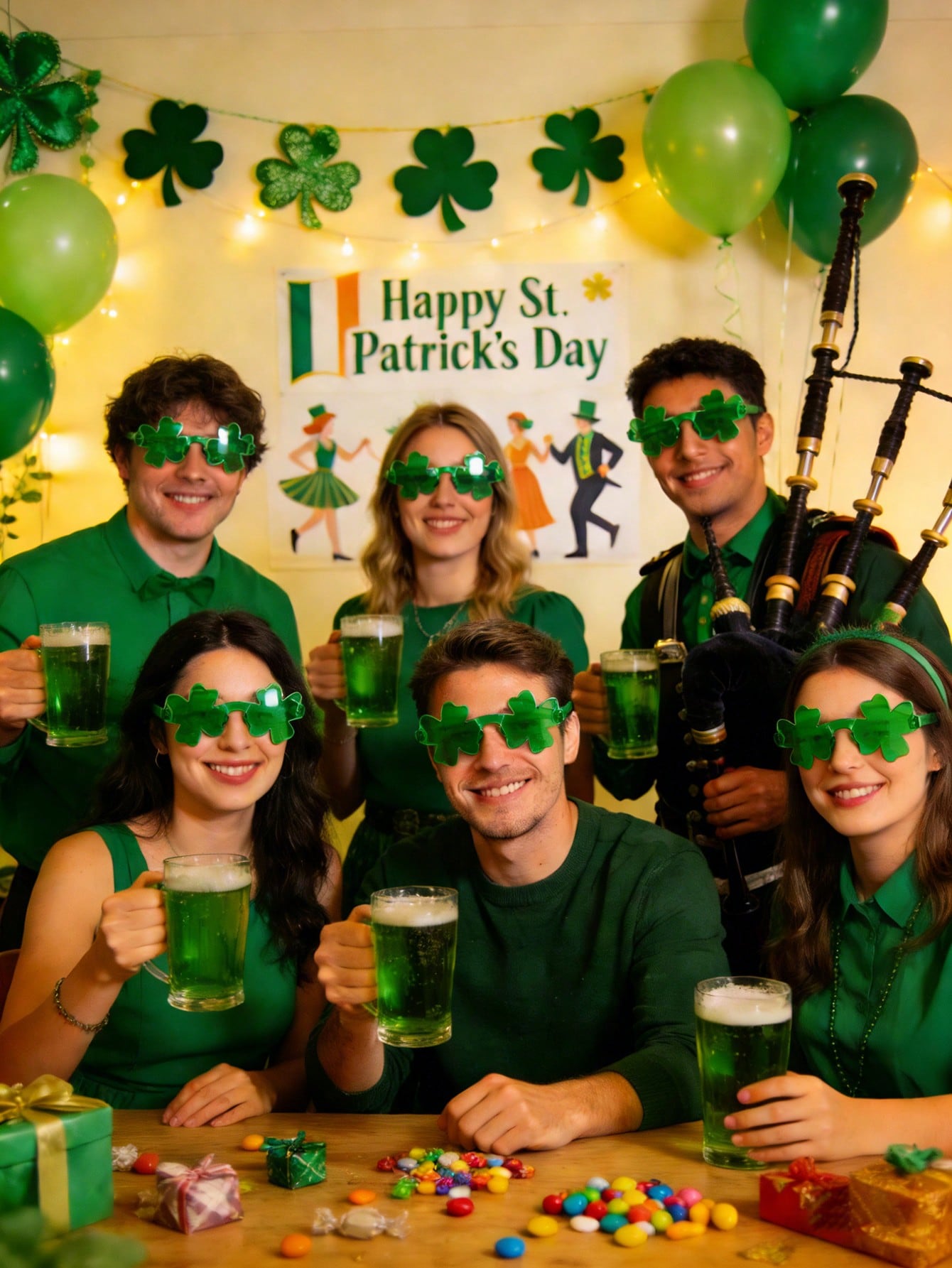 12/6/1 Paire de lunettes trèfl - Event & Party Supply avis et prix