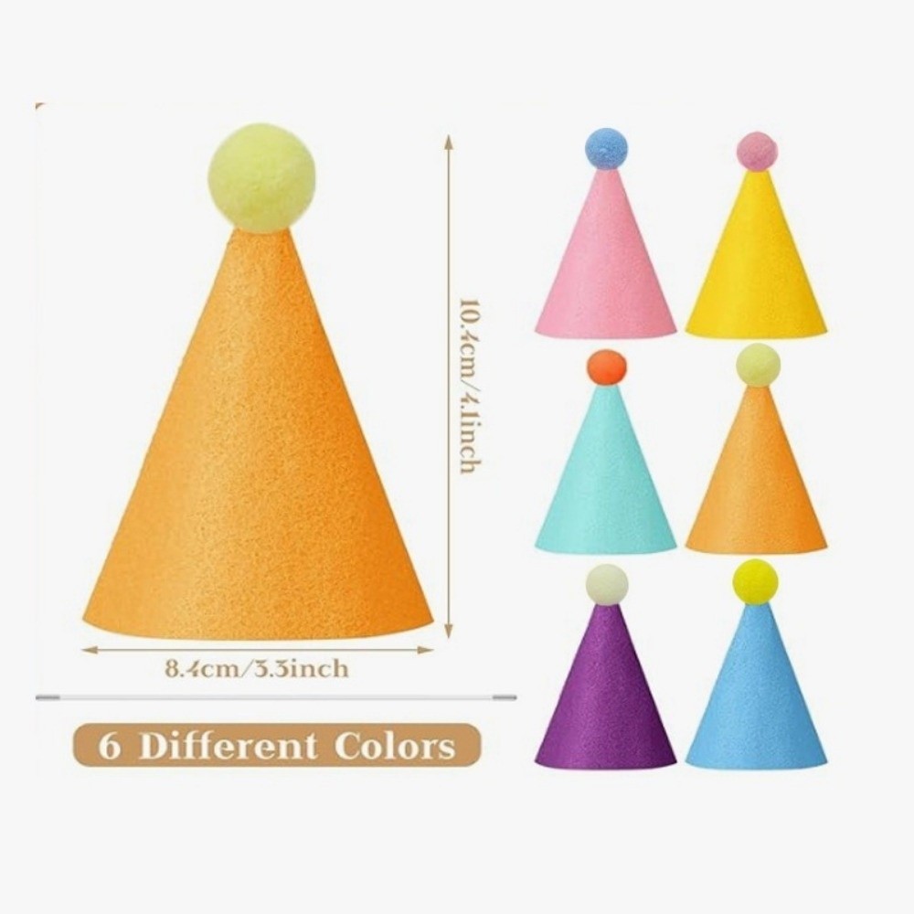 6/12/24 pièces Chapeau de fête - Party Hat Cone avis et prix
